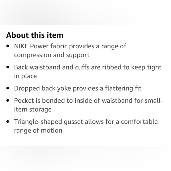 Nike Power Legend Black Crop Leggings Capris Tights Active Compression NWOT - Picture 12 of 13